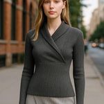 Nike NWT  Women's Yoga Luxe Ribbed Cover-Up Sweater DD5828-010 Photo 0