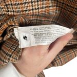 ZARA NWOT Plaid Collared Long Sleeve Mini Dress in Brown Multi Size S Photo 7