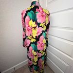 New, Got It Love It Floral Print Long Sleeve Open Front Long Duster GILI Size M Photo 3