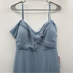 Birdy Grey  Spence Convertible Chiffon‎ Bridesmaid Dress in Dusty Blue Sz M NEW Photo 4