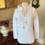 Faded Glory White Cotton Sweater Pullover Hooded Photo 13