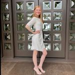 Lulus Westwood White Half Sleeve Sheath Dress Photo 7