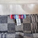 Urban Outfitters checkered mini skirt navy and white Photo 2