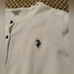U.S. Polo Assn. Ralph Lauren embroidered jockey white cardigan women’s XL Photo 5