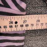 Denim And Company Womens Blouse Size 3X Top Lavender Taupe‎ Striped Cutout Purple Photo 6