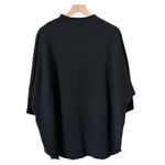 Frank & Eileen Effie Long-Sleeve Funnel Neck Capelet Navy Triple Fleece Size XL Photo 2