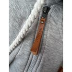 Wanakome  Athena‎ Hoodie Pullover Sweatshirt size Small Shacket Asymmetrical Gray Photo 11