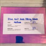 🌟HOST PICK🎀 NWOT blue knit loose fitting sporty sweater Size M Photo 3