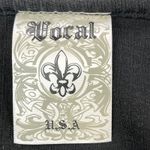 Vocal USA Studded Ribbed Tank Top Cami Womens Medium Black Rocker Punk Grunge Photo 5