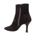 NIB! Lisa Vicky Art Pointed Toe Black Stiletto Heel Suede Bootie Photo 1