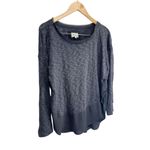 Anthropologie  CircleLight Sweater Size‎ Small Charcoal Gray Long Sleeve Photo 1