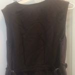FINAL MARKDOWN Silk blend LADIES zip front vest medium Brown Photo 3