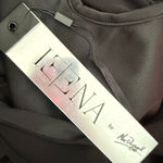 NWT Ieena by Mac Duggal #26514 Plunging Long Sleeve Pearl Keyhole Gown Black 0 Photo 14