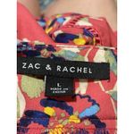 Zac Rachel Womens Blouse Sz Large Floral Boho Bohemian Feminine Romantic Flirty Photo 7