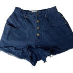 Beverly Hills Denim Shorts 7 8 Blue High Rise Button Fly Vintage Size undefined Photo 0