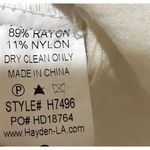 Hayden Tiered Button Front Top Size S V-Neck Ruffle Cropped Ivory Boho Photo 6