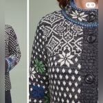 Anthropologie  | Rosie Neira Nordic Sweater Cardigan Dark Grey | S Photo 3