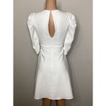 Halston Heritage Halston ivory white puff sleeve dress. Size 0. Retails $320 Photo 3