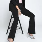 Betabrand Size S SHORT PETITE Black Dress Pant Yoga Pant BootCut Classic Office Photo 11