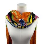 Handmade Batik Butterfly Sarong Wrap Scarf Shawl One Size Primitive Vibes Hawaii Orange Photo 4