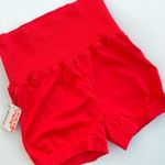 NWT Free People Movement Womens Shorts Tomato Red Good Karma Size XS Small Photo 0