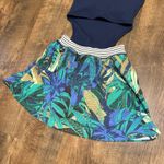 Aerie NEW Offline Ribbed Cutout Romper Dress Sz Medium Blue Tropical Photo 11