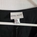 Ava & Viv Women’s Black Satin Look Dress NWT Sz 2X. 5092 Photo 3