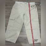 Old Navy Women’s Light Beige Cargo Pants Size Large Petite Photo 2