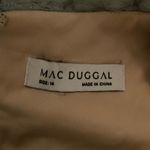 Mac Duggal NWT 11165 Blue Queen Anne Lace Long Sleeve V-Neck Trumpet Gown Dress Photo 14