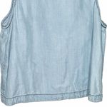 BB Dakota Chambray Tank Top, Sleeveless Light Wash Denim, Blue S NWOT Photo 4