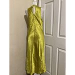 House of Harlow 1960 Dress Womens Large Maxi Sleeveless Crinkle Keyhole Back Photo 3