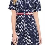 Draper James  Americana Dress Size 4 Fit and Flare Collared Short Sleeve Dress Photo 0