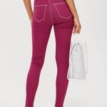 Topshop NWT Moto JONI Berry Purple High Waisted Jeans Size 28 x 30 Photo 0