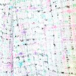 Elle  White Pink Purple & Blue Textured Tweed Blazer Photo 2