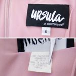 Vintage Ursula of Switzerland pastel pink layered ruffle gown‎ dress, 6 Photo 15