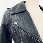 Highway One Vintage genuine leather cropped motorcycle jacket Y2K Black Size XS Photo 2