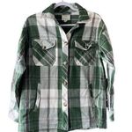 Aerie Offline by  XS  Plaid Green & White Jacket Shacket Oversized Women’s Layers Photo 0