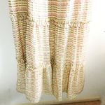 Betsey Johnson  Dress Golden Cream Tiered Textured Maxi Dress Sz M NWT Boho Chic Photo 6