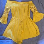 Blush Mustard Yellow Medium Romper Photo 0