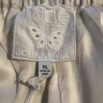 Johnny Was  Short Set XL  Silk Blend Satin Birds Artsy Photo 8