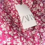 ZARA NWT  women’s printed corset bodysuit PINK FLORAL MEDIUM Photo 5