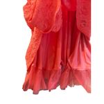 Lane Bryant Dress Womens 26/28 Coral Lace V Neck Cap Sleeve Lined Party Cocktail Photo 6