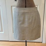 Loft  Black and White nautical stripe Pencil Mini Skirt Photo 4