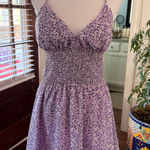 Jolie & Joy EUC Floral Purple Sundress with Padded Top and Adjustable Straps Size XL Photo 0