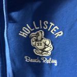Hollister Women's Vibrant Blue Zip-Up Hoodie M Photo 4