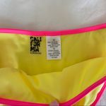 California Sunshine Neon pink and yellow  bikini bottoms Photo 1