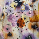 Sonia Rykel Layered Floral Mini Skirt Butterfly & Floral Motif Fairy Ethereal Purple Size 6 Photo 8