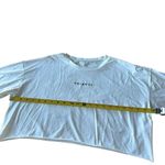 Balance Athletica Vitality Size M Oversized Crop Tee Shirt White Black Logo Gym Photo 7