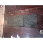 Sparkle Knit Infinity Scarf Metallic Black Gold Glam Evening Accessory Photo 3