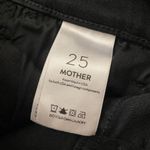 Mother  Hustler Ankle Fray Black Jeans Raw Hem size 25 Photo 4